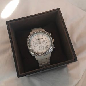 Michael Kors- White acrylic watch